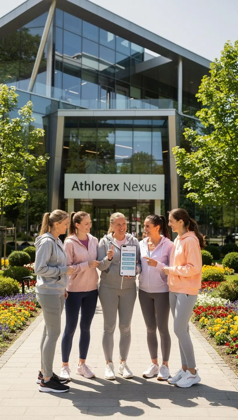 Motivējošs treniņu mirklis sportistu grupā ar pozitīvu atmosfēru